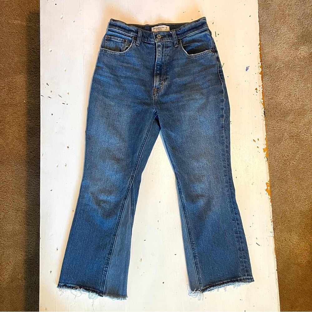 Abercrombie Ultra High Rise Kick Flare Jeans